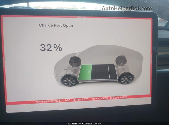7SAYGAEE7PF897471 2023 TESLA MODEL Y Blue 