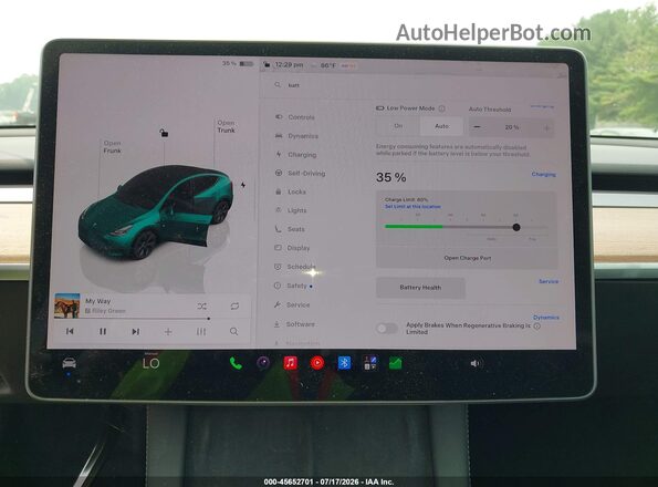 7SAYGAEE7RF111297 2024 TESLA MODEL Y Blue 