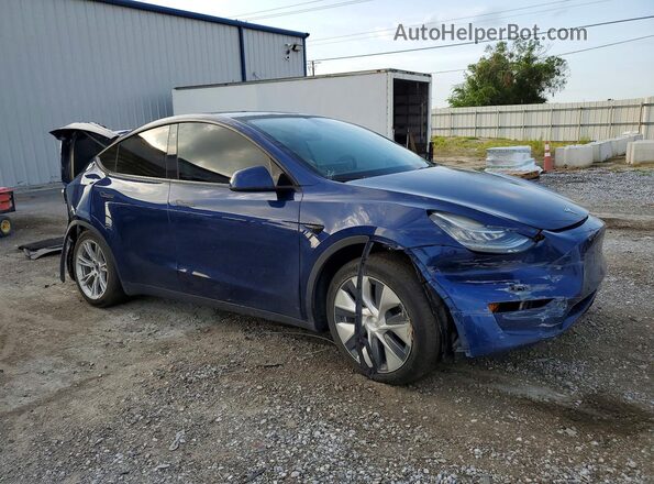 7SAYGAEE8NF383562 2022 TESLA MODEL Blue Delantero derecho