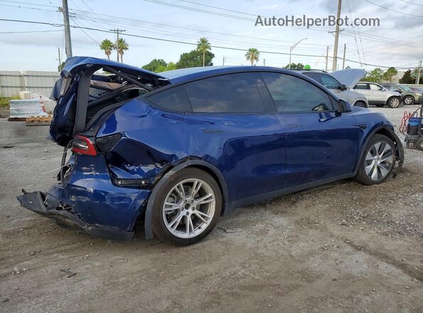 7SAYGAEE8NF383562 2022 TESLA MODEL Blue Trasero derecho