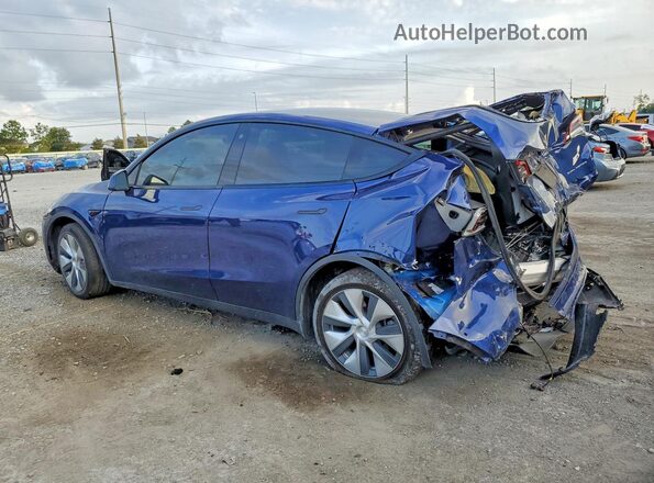 7SAYGAEE8NF383562 2022 TESLA MODEL Blue Trasero izquierdo