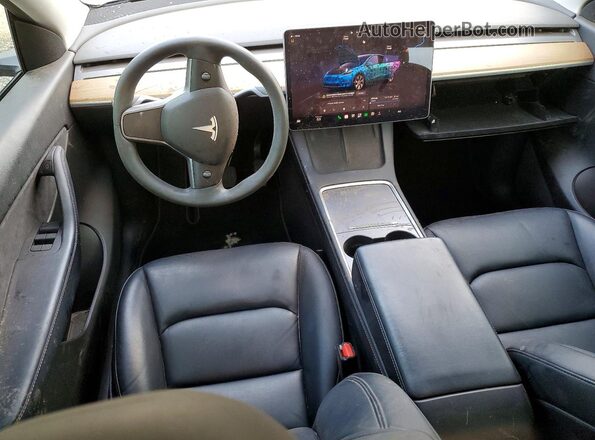 7SAYGAEE8NF383562 2022 TESLA MODEL Blue Vista del salpicadero
