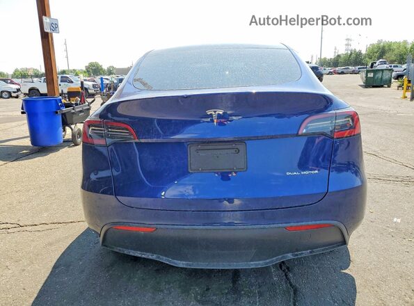 7SAYGAEE9RF193887 2024 TESLA MODEL Blue უკანა ხედი