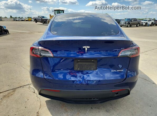 7SAYGAEE9SF230779 2025 TESLA MODEL Blue Вид ззаду