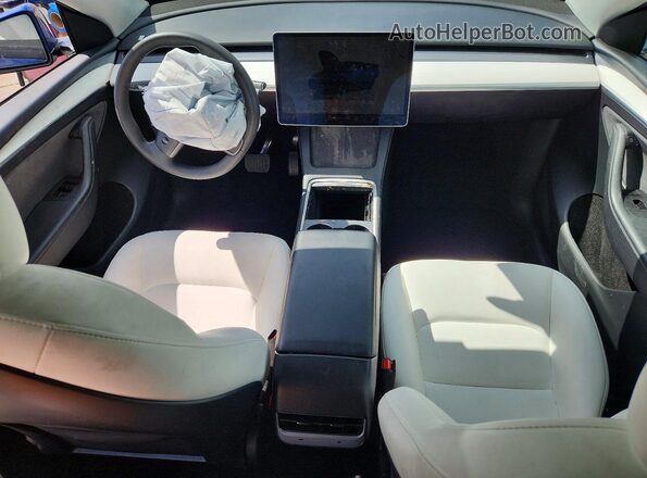 7SAYGAEE9SF230779 2025 TESLA MODEL Blue Вид панелі приладів