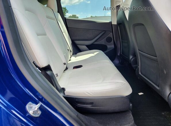 7SAYGAEE9SF230779 2025 TESLA MODEL Blue Вид задніх сидінь