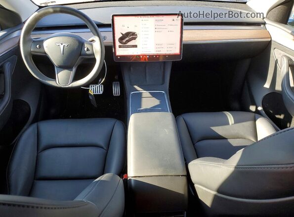 7SAYGAEE9SF239630 2025 TESLA MODEL Gray Вид панелі приладів