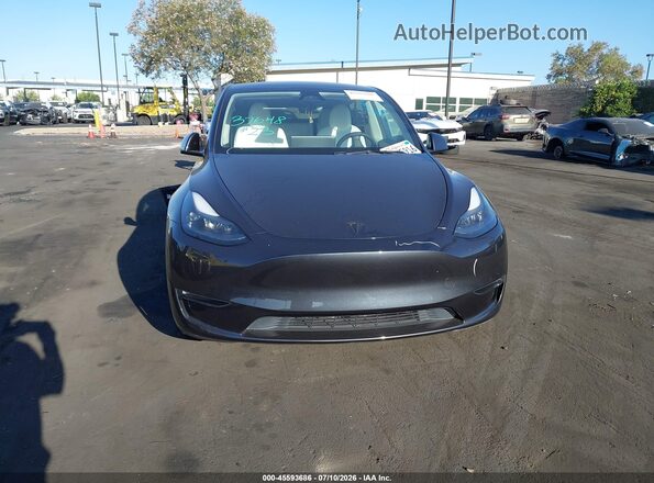 7SAYGAEEXSF246232 2025 TESLA MODEL Y Gray Widok wnętrza z tyłu