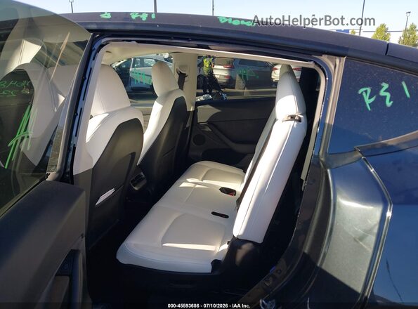 7SAYGAEEXSF246232 2025 TESLA MODEL Y Gray Widok naklejki z numerem VIN