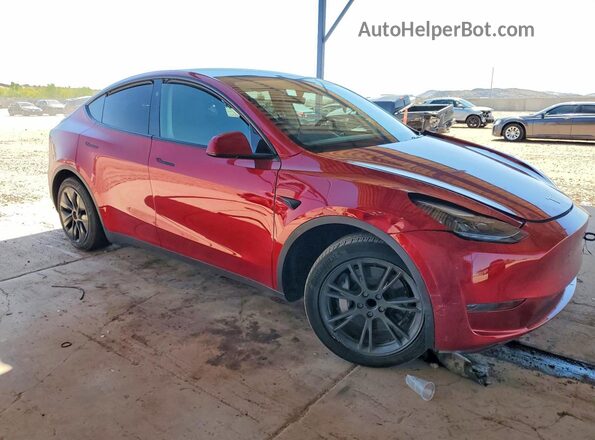 7SAYGDED0SF280026 2025 TESLA MODEL Красный Передняя правая четверть