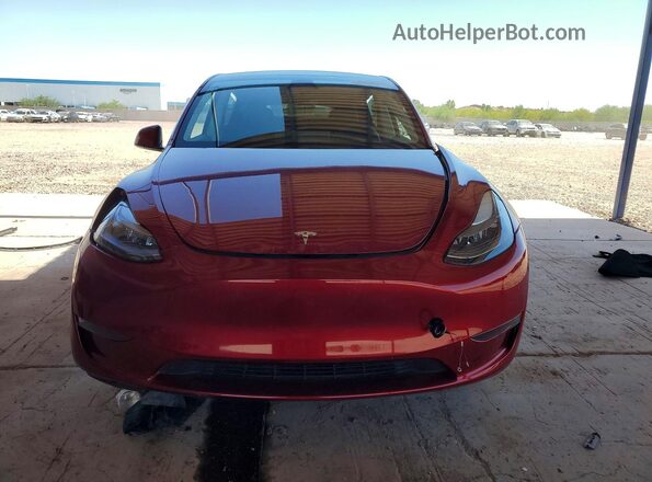 7SAYGDED0SF280026 2025 TESLA MODEL Красный Вид спереди