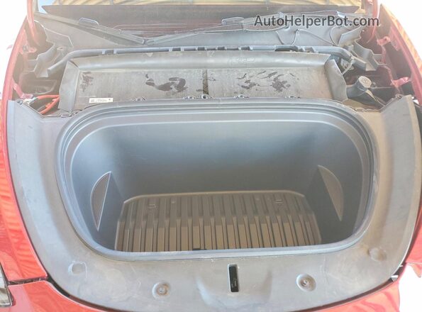 7SAYGDED0SF280026 2025 TESLA MODEL Красный Вид задней части салона