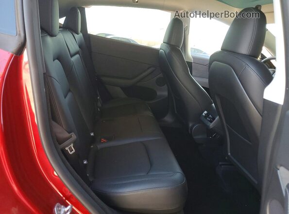 7SAYGDED0SF280026 2025 TESLA MODEL Красный Вид задних сидений