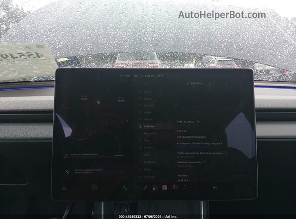 7SAYGDED0TA445846 2026 TESLA MODEL Y Черный 