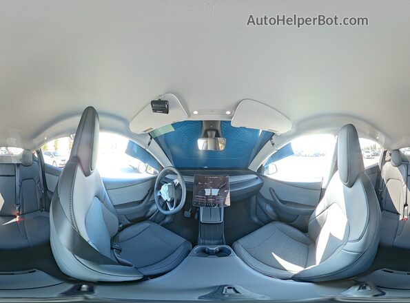 7SAYGDED0TA603277 2026 TESLA MODEL Gray 360 interior view