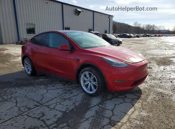 7SAYGDED1PF959875 2023 TESLA MODEL Бордовый Передняя правая четверть