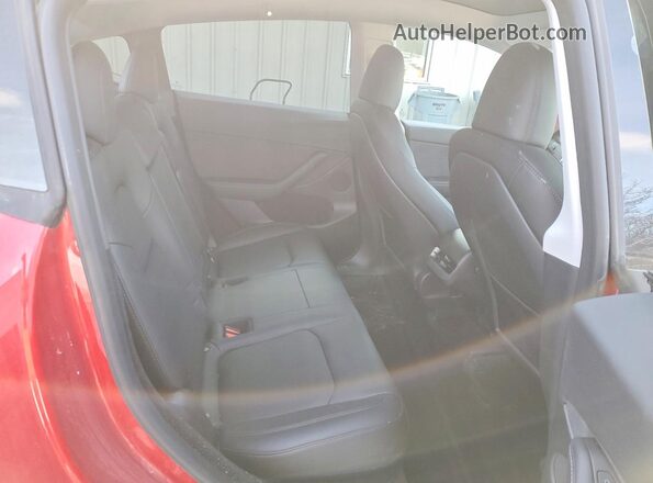7SAYGDED1PF959875 2023 TESLA MODEL Бордовый Вид задних сидений
