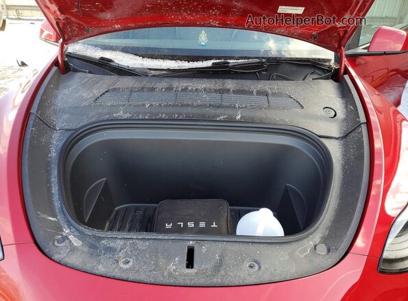 7SAYGDED1PF959875 2023 TESLA MODEL Бордовый Вид задней части салона
