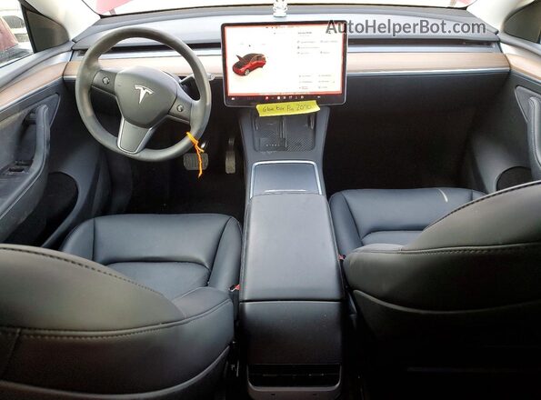 7SAYGDED1PF959875 2023 TESLA MODEL Бордовый Вид панели приборов