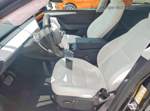 7SAYGDED1RF034256 2024 TESLA MODEL Black Вид салону спереду