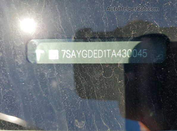 7SAYGDED1TA430045 2026 TESLA MODEL Gray Vista interior de 360 grados