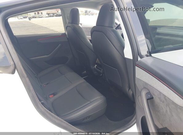 7SAYGDED1TF397387 2026 TESLA MODEL Y White Vista de la etiqueta del VIN