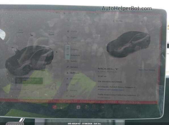 7SAYGDED2SA372543 2025 TESLA MODEL Y Серебряный 