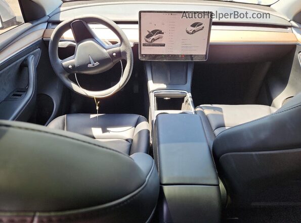 7SAYGDED3RF047901 2024 TESLA MODEL White წინა პანელის ხედი