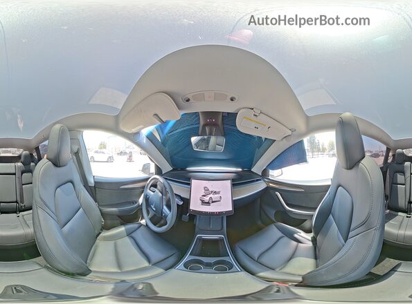 7SAYGDED3RF047901 2024 TESLA MODEL White სალონის 360-გრადუსიანი ხედი