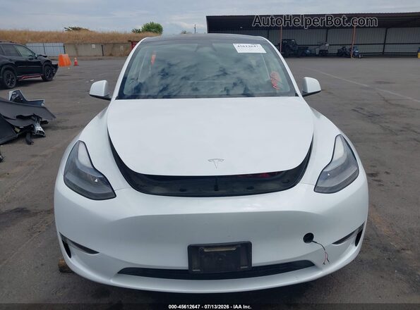 7SAYGDED3RF117932 2024 TESLA MODEL Y White წინა პანელის ხედი