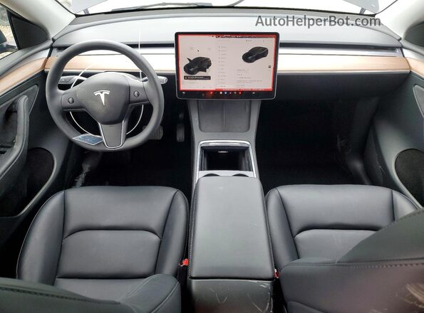 7SAYGDED3SF306070 2025 TESLA MODEL Black Առջևի վահանակի տեսք