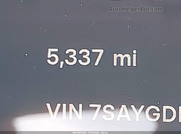 7SAYGDED3TA601295 2026 TESLA MODEL Y Серый Панорамный вид салона 360°