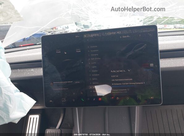 7SAYGDED3TA601295 2026 TESLA MODEL Y Серый 