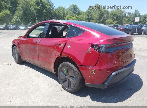 7SAYGDED3TA676191 2026 TESLA MODEL Y Красный Задняя левая четверть