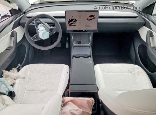 7SAYGDED3TF439297 2026 TESLA MODEL White Dashboard view