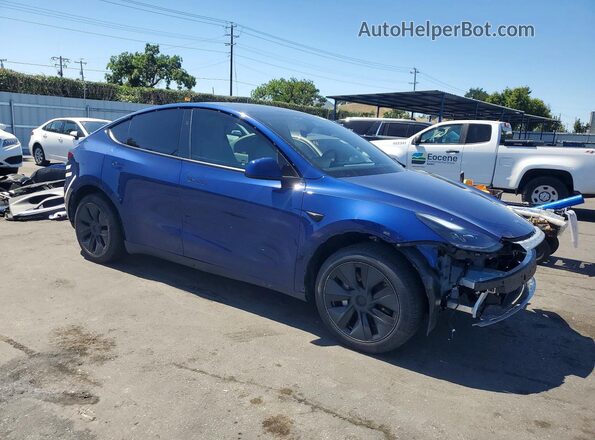 7SAYGDED4SF278781 2025 TESLA MODEL Blue Передня права чверть