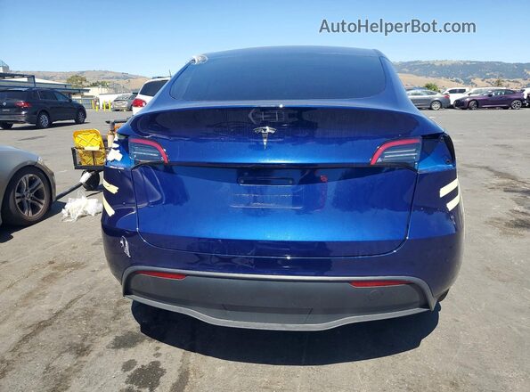 7SAYGDED4SF278781 2025 TESLA MODEL Blue Вид ззаду