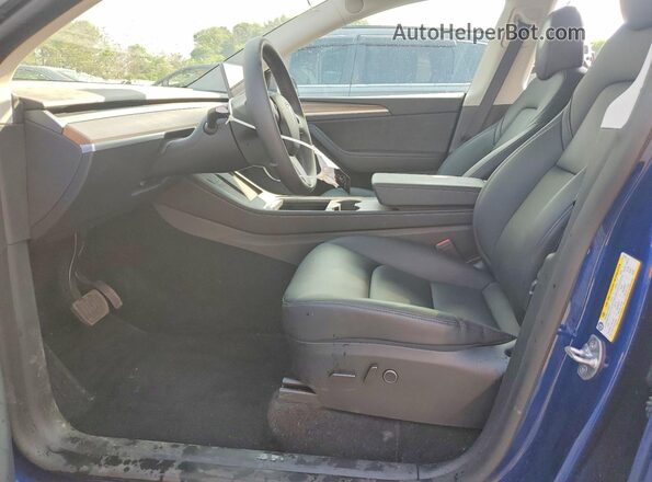 7SAYGDED5SA372763 2025 TESLA MODEL Blue Vista interior delantera