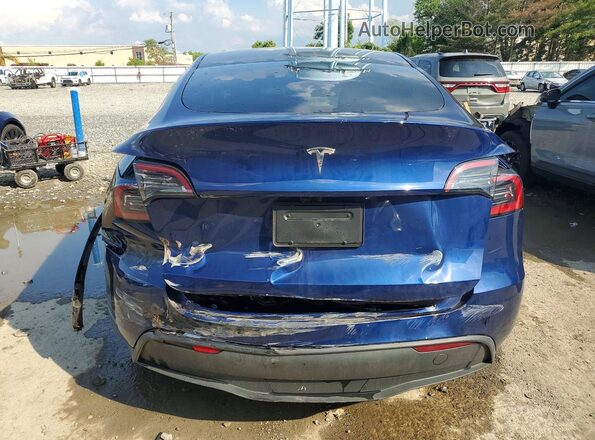 7SAYGDED5SA372763 2025 TESLA MODEL Blue Vista trasera
