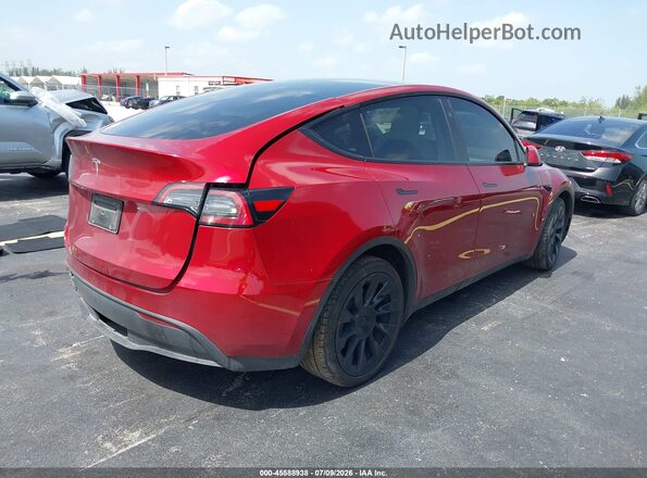 7SAYGDED6RF155977 2024 TESLA MODEL Y Красный Задняя правая четверть