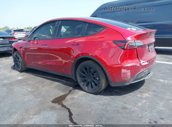 7SAYGDED6RF155977 2024 TESLA MODEL Y Красный Задняя левая четверть