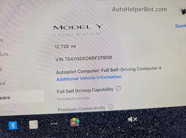 7SAYGDED6RF211836 2024 TESLA MODEL Charcoal ხელსაწყოთა პანელის ხედი