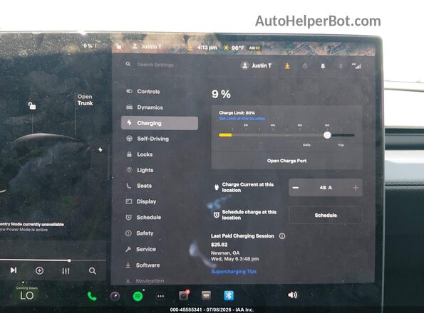 7SAYGDED6TA639961 2026 TESLA MODEL Y Черный 