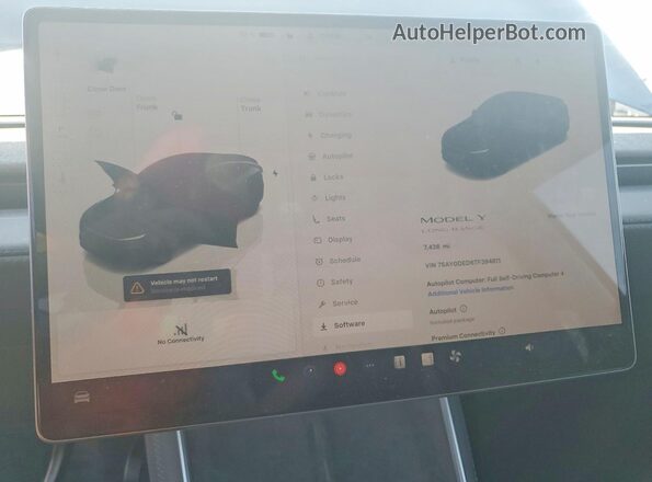 7SAYGDED6TF394811 2026 TESLA MODEL Black Вид щитка приладів