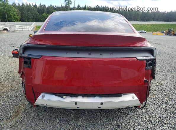 7SAYGDED6TF550829 2026 TESLA MODEL Красный Вид сзади