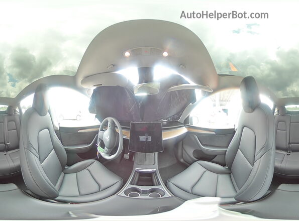 7SAYGDED7RA329696 2024 TESLA MODEL Gray Widok wnętrza 360 stopni