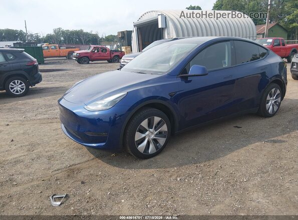 7SAYGDED7RF017154 2024 TESLA MODEL Y Blue Передня ліва чверть