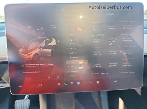 7SAYGDED7RF095045 2024 TESLA MODEL Черный Вид щитка приборов