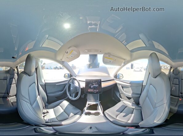 7SAYGDED7RF127122 2024 TESLA MODEL Blue Панорамний вид салону 360°