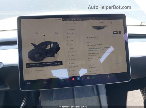 7SAYGDED7SF231017 2025 TESLA MODEL Y Black 